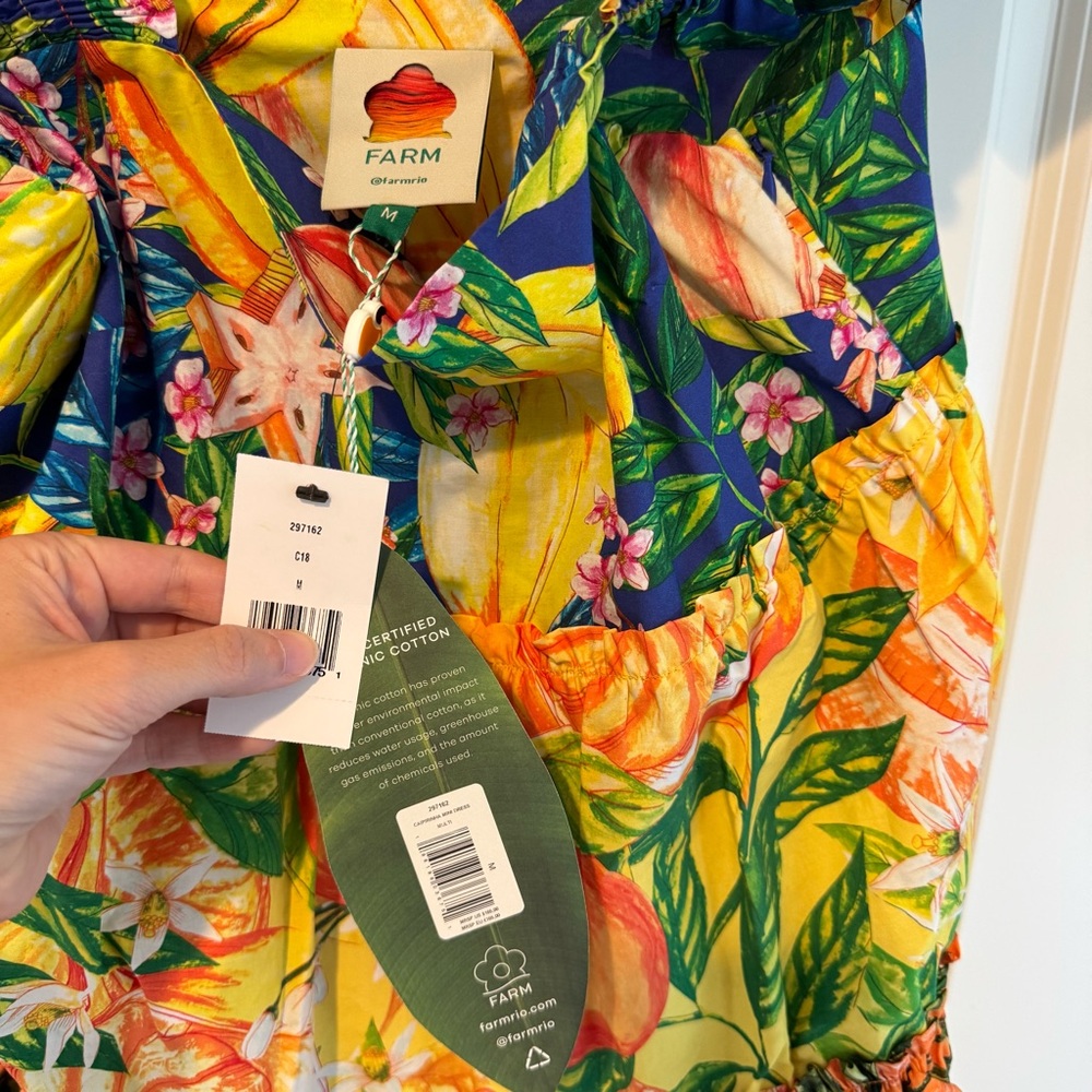 NWT Farm Rio Caipirinha Tiered Mini Dress | M - Picture 4 of 8